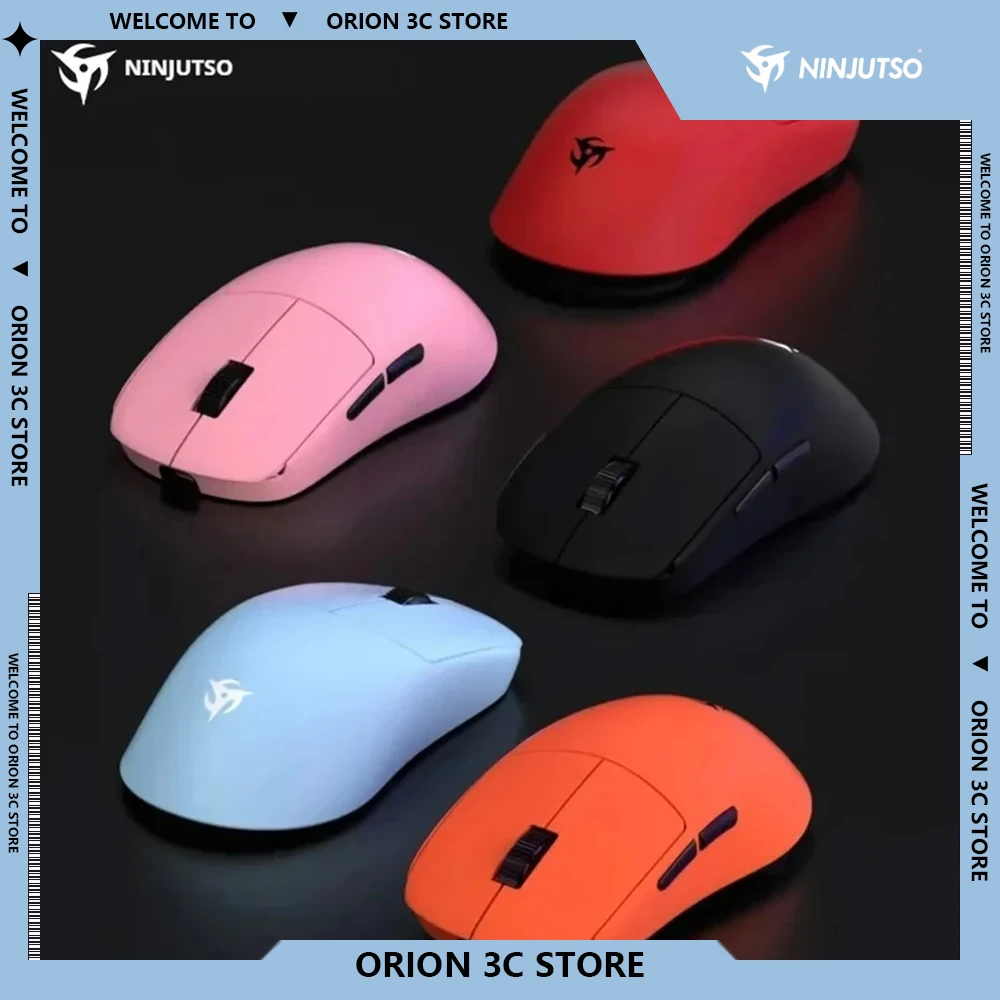 NINJUTSO X VAXEE SORA Lightweight 4k Low Latency Paw3950 Sensor Wireless Gaming Mouse Desktop Office Customize Mice Gamer Gift