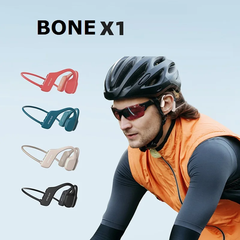 x1 Bone Conduction Headphone,Open Ear Headphones Wireless Bluetooth,Waterproof & Sweatproof Sport Headphones for Running Cycling