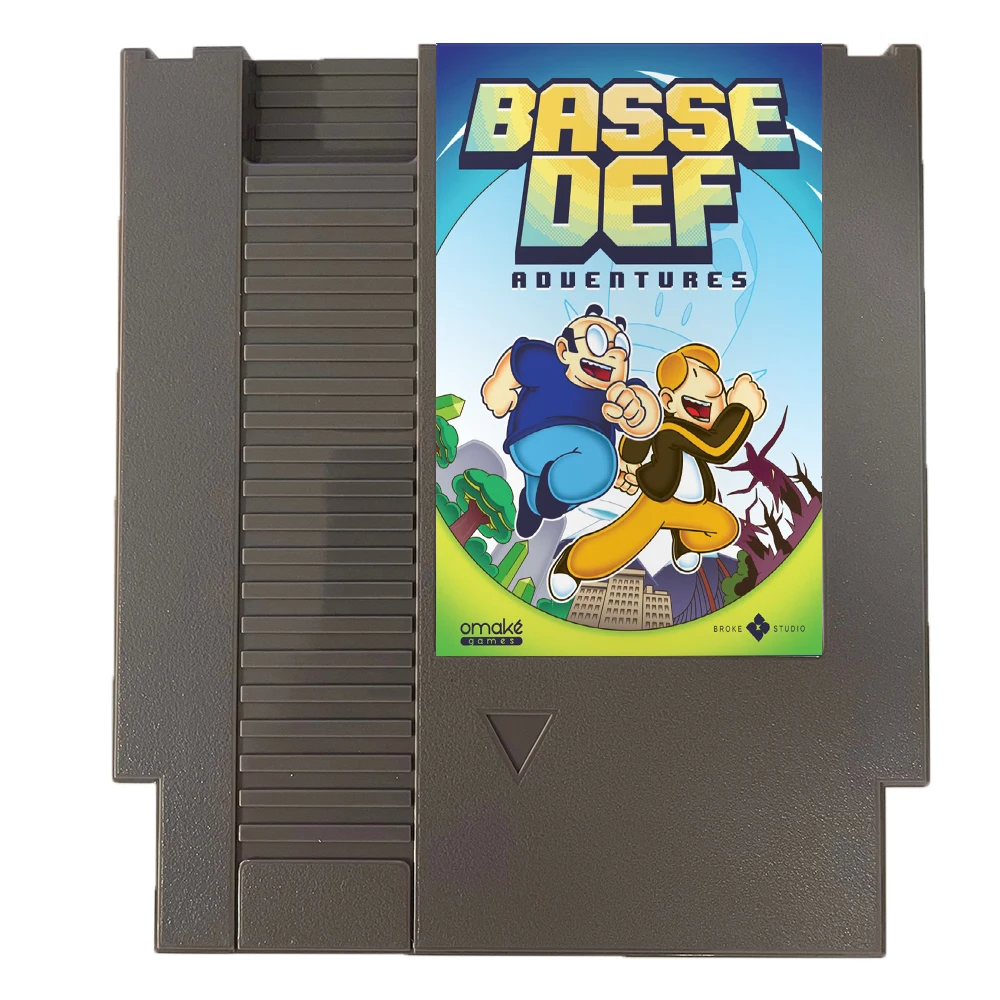 Basse Def Adventures-juegos NESMaker-un nuevo cartucho de juego NES, carrito de videojuegos de 8 bits y 72 pines para consola Nintendo NES
