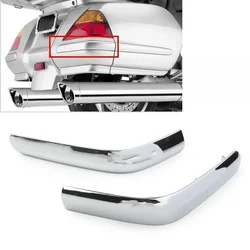 Chrome Aluminum Motorcycle Rear Saddlebag Panel Moldings Decoration Strips case for Honda GoldWing GL1800 2001-2011 GL 1800