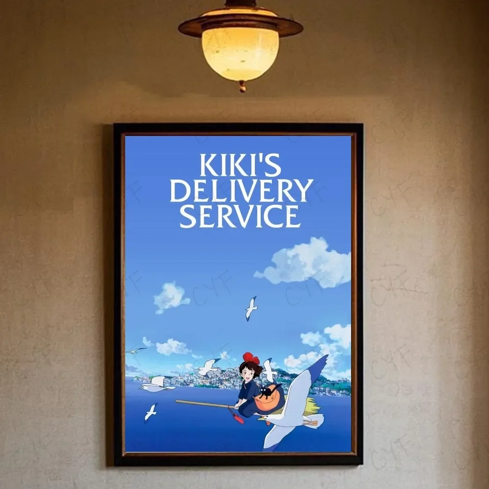 أنيمي K-Kikis D-التوصيل خدمة جيجي المشارك HD الفن لزجة جدار مقاوم للماء غرفة المعيشة المنزلي غرفة نوم بار الديكور الجمالي #6