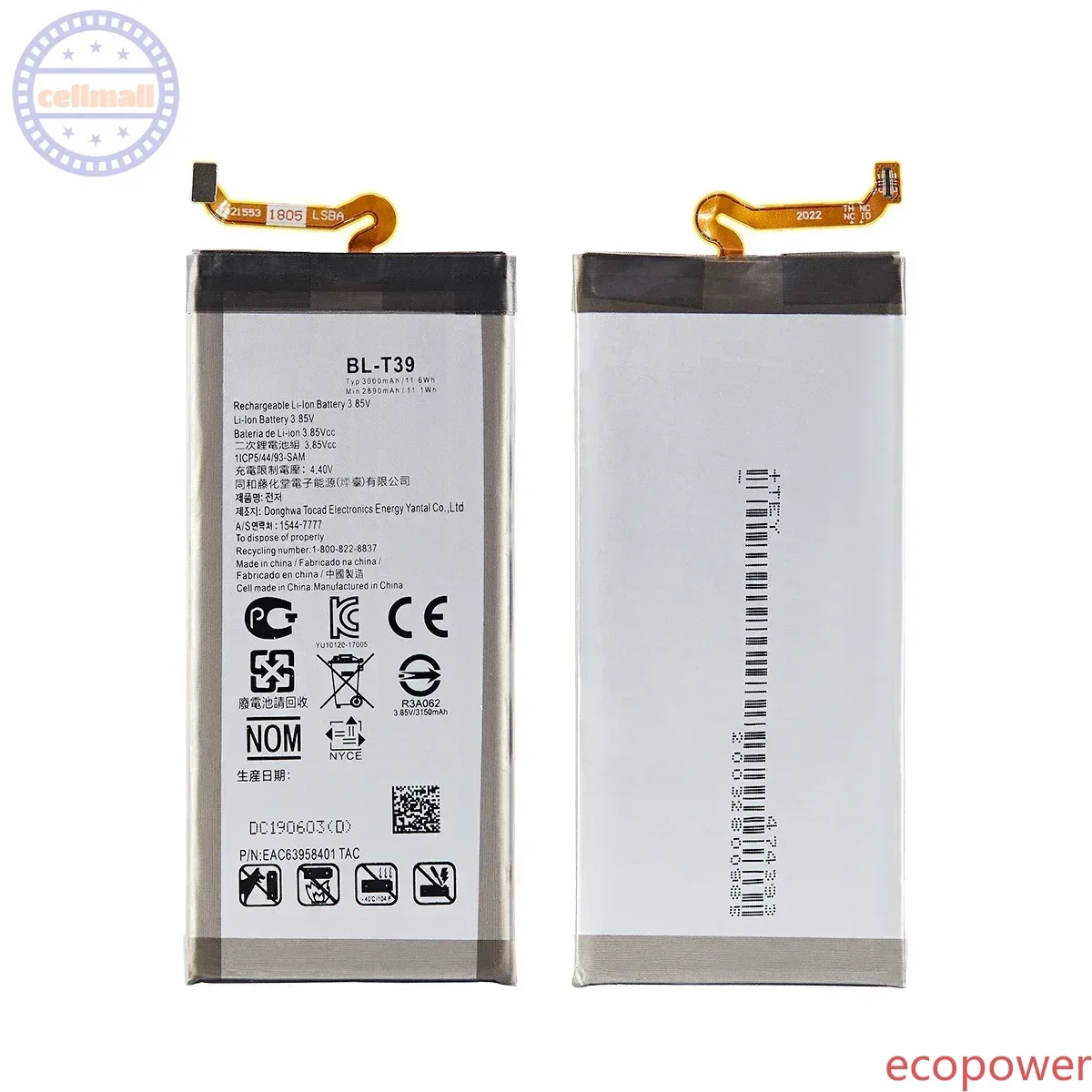 New Battery BL-T39 BL-T22 BL-T23 BL-T24 BL-T30 BL-T33 For LG G7 ThinQ LG Q6 Zero LG X Power 2 K220 X Power X Cam phone Batteries