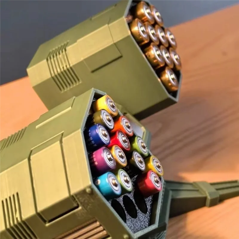 AAAEL-Multi-Position Batterie Lagerung Organizer 3D Gedruckt Desktop Box Hält AA/AAA Modelle Figuren Dekoration