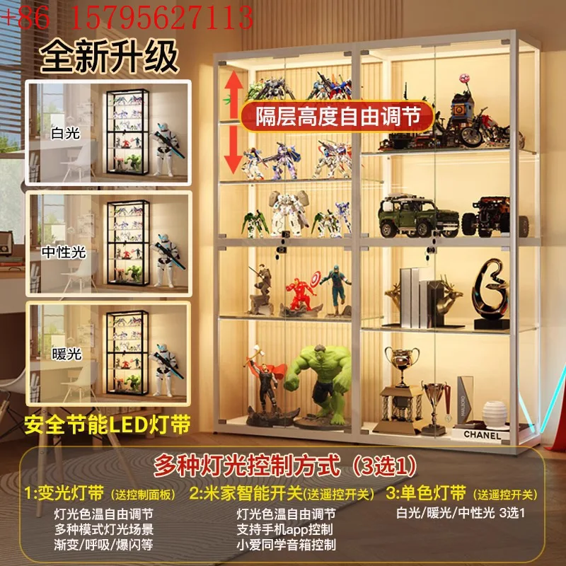 

Витрина для фигурок, пылезащитный прозрачный стеклянный шкаф для игрушек, моделей и коллекционных фигурок.