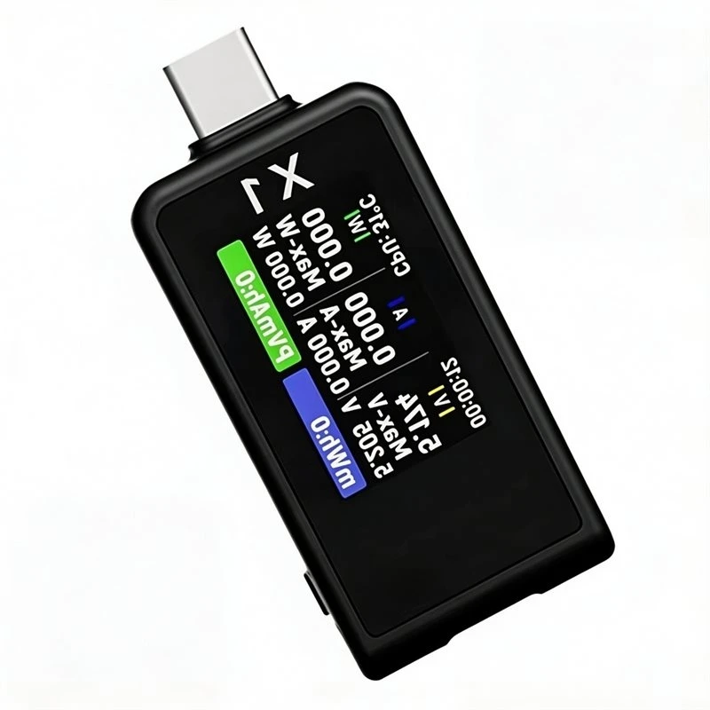 FC-[IANC-AB01] USB-C Tester Battery Capacity Tester Digital Voltage Current Power Meter Fast Charging Protocol Detection