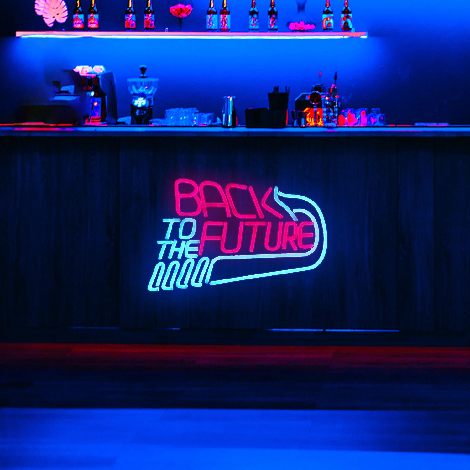 Back To The Future Neon Signs For Wall Decor Dimmable Art Led Lights Game Room Decoration For Bedroom Bar Party Gaming Zone Gift