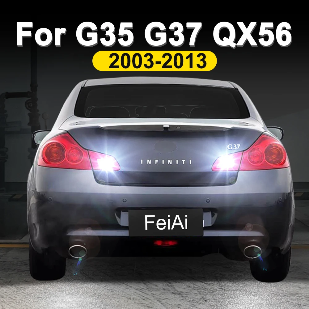 

Для Infiniti G35 G37 QX56 светодиодные резервные фонари заднего хода, лампа G35 G37 QX56 2003-2013 2012 2011 2010 2009 2008 2007 2006