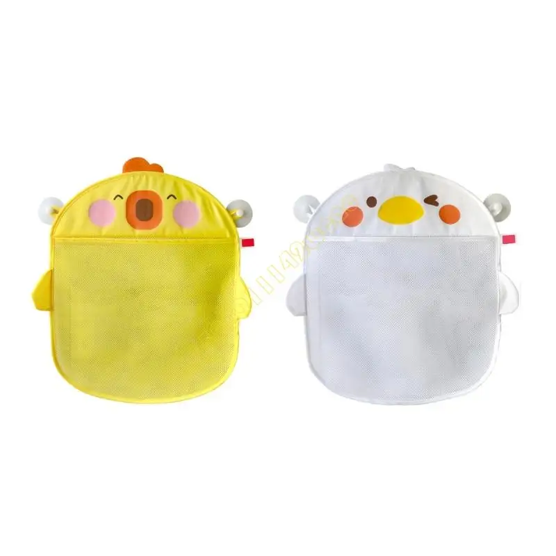 

Mesh Bath Toy Holder with Suction Cups Bathroom Storage Bag for Kids DXAD