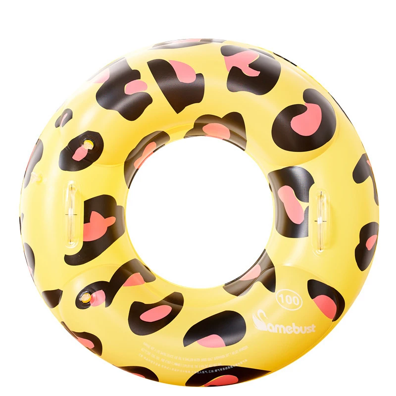 Anillo de natación inflable de leopardo para ocio y entretenimiento, anillo de natación para adultos de neumáticos flotantes de Color, Fiesta EN LA Piscina