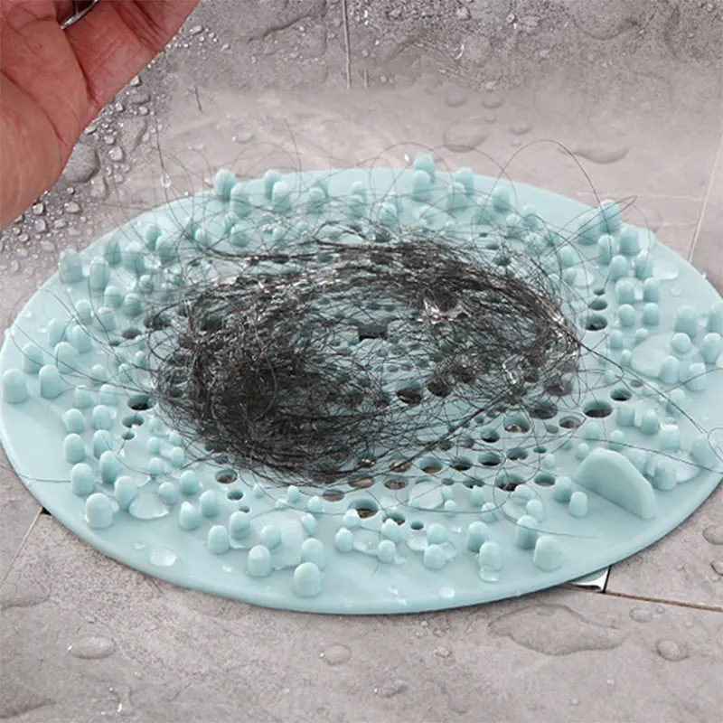 

1Pcs Silicone Drain Strainer Hair Catcher Adjustable Kitchen Bathroom Shower Drain Filter‌ For Drain Cover Sink Anti-blocking
