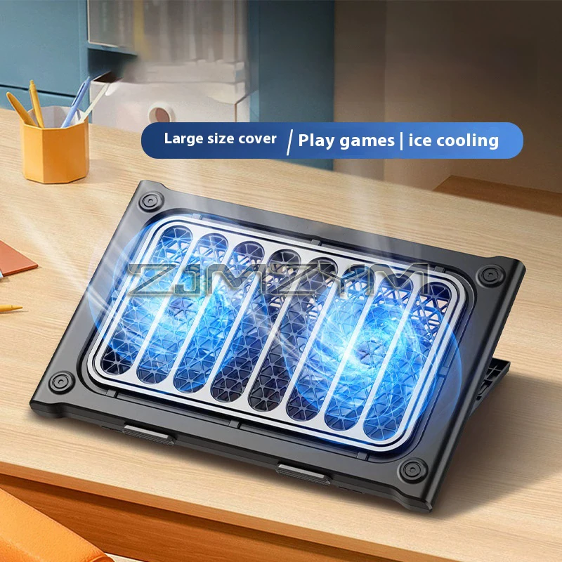 17 Inch Silent Desktop Laptop Cooling Fan Base Pad for Gaming Notebook Foldable Heat Dissipation Board Computer Office Equipment