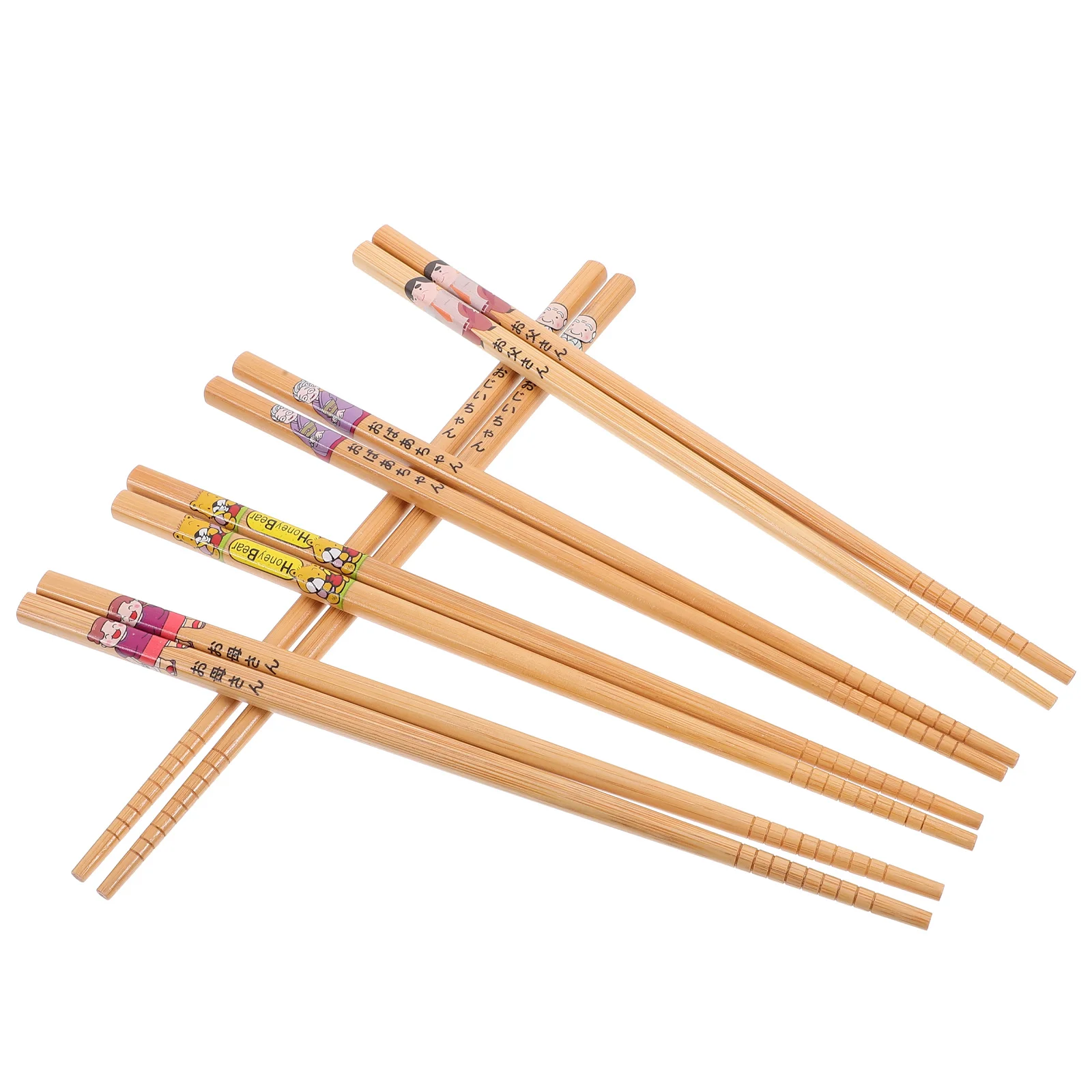

5Pairs Chopsticks Gift Box Reusable Bamboo Chopsticks Lightweight Polished Texture Home Kitchen Dinner Supplies