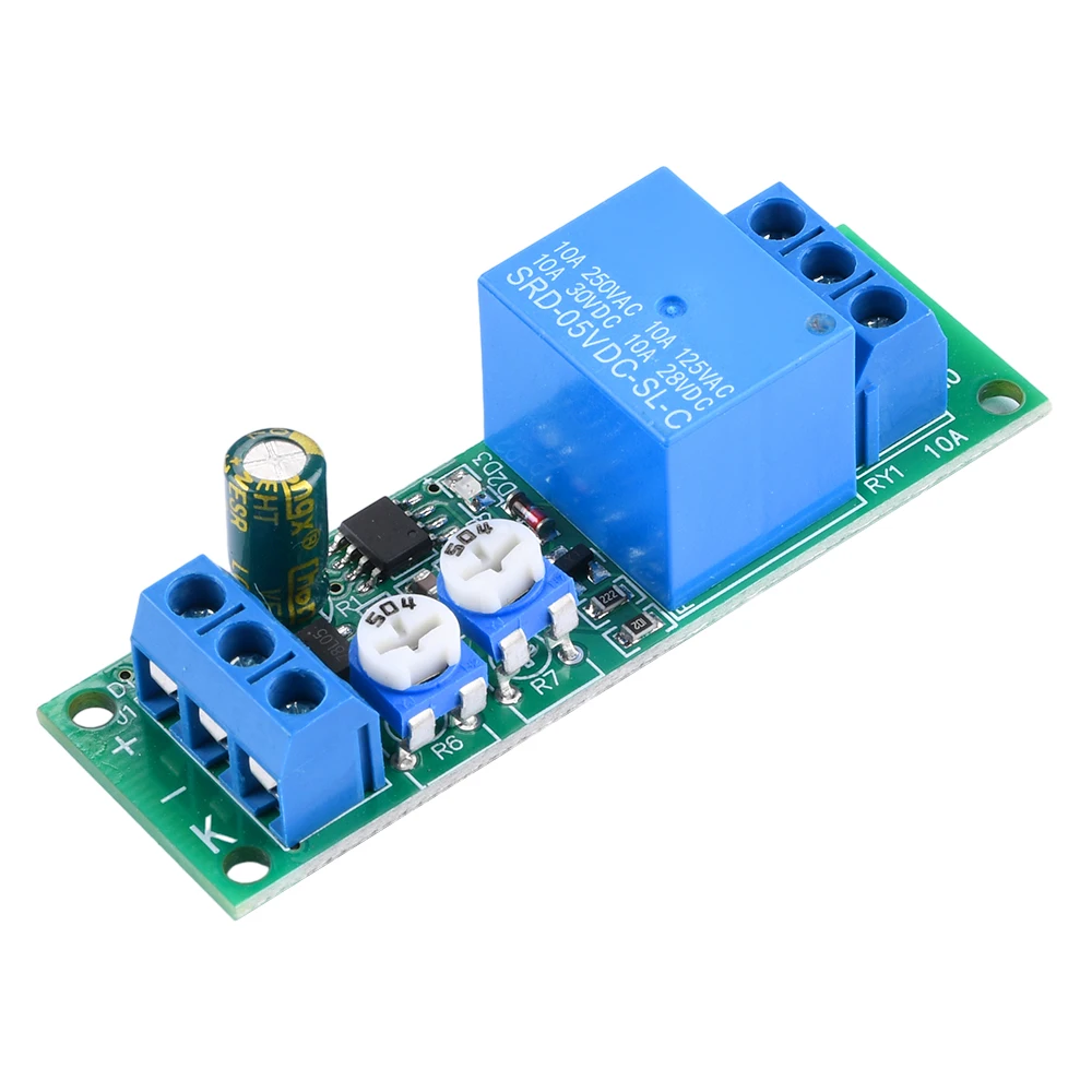 DC5V 12V 24V Delay On Delay Off Trigger Double Delay Adjustable Relay Module Time Delay Relay Module