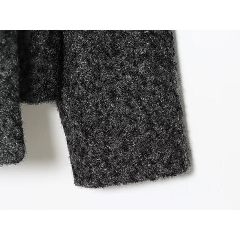 Women's Jackets Coats Autumn Winter Fashion Comes with a Scarf Long Sleeve Coats Vintage Female Outerwear Chic Tops