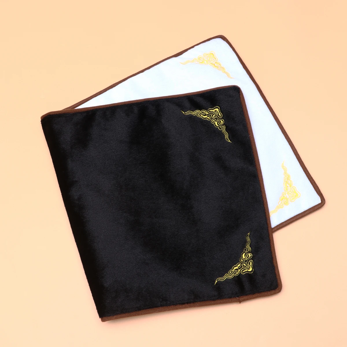 

Double Sided Display Cloth Jewelry Storage Cushion Black White Premium Material Durable Sheet Embroidery Pattern Necklace