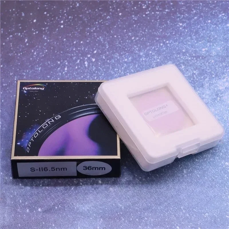 

OPTOLONG 36mm SII-CCD 6.5nm Filter Astronomy Telescope SII-CCD 6.5nm Narrow-Band Filter For Deep Sky 36mm Mounted LD1011C