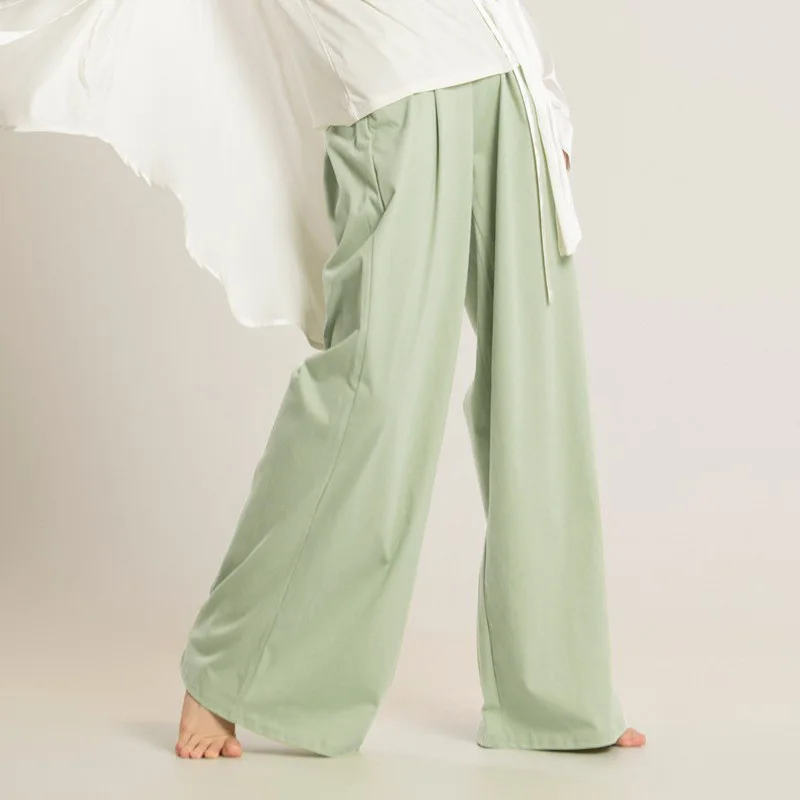 

customized unisex wide leg pants for practicing yoga dance loose fitting straight tube modern jazz dance casual wear ballet