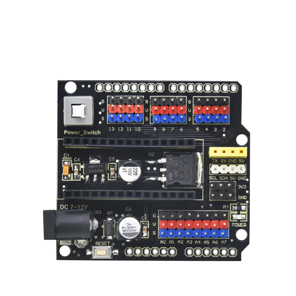 Keyestudio NANO V3.0 Shield IO Extension Board Module per Arduino Nano Adapter Sensor Module Shield saldatura ecologica