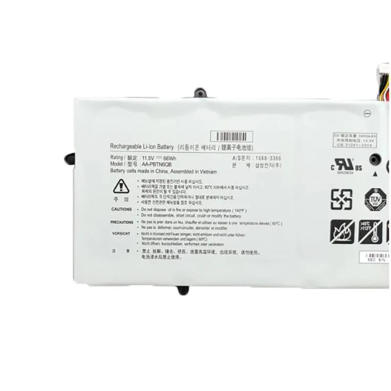 Imagem -03 - Bateria do Portátil para Notebook Samsung Aa-pbtn6qb 900x5n Nt900x5n-l58l L58r L58ss L58ws Nt900x5n-l59ss Np900x5n 11.5v 66wh