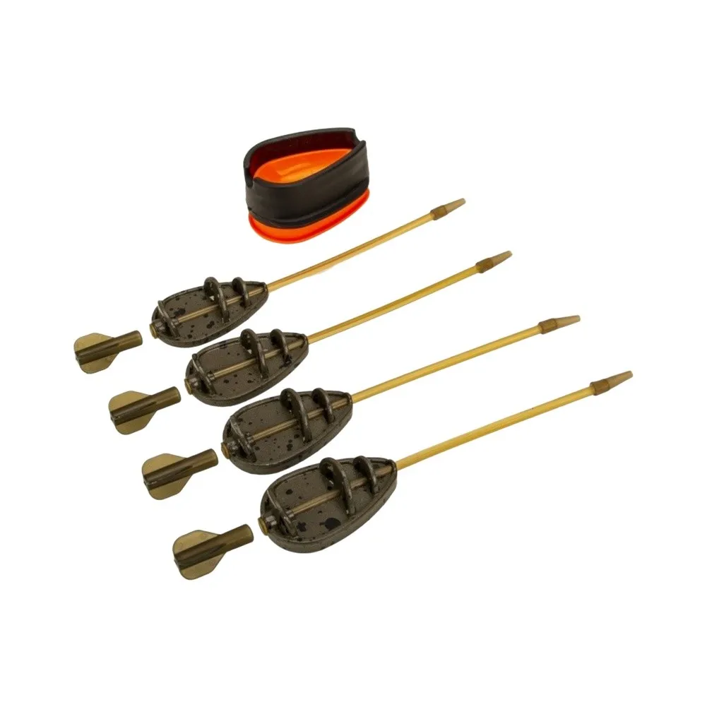 Bait Cage Set Zinc Alloy Construction for Carp and Reservoir Fishing European Style Feeder System Long Distance Use