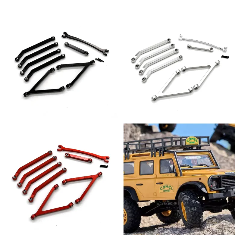 Metallic Accessories FMS FCX24M Camel Cup 1/24 Version Land Rover Discovery D110 RC Steering Rod Kit Components