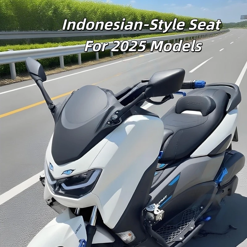 For Yamaha NMAX155 Indonesia Version 2020‑2024 Upgraded Soft Saddle High‑Rise Lumbar Backrest Mod Accessories
