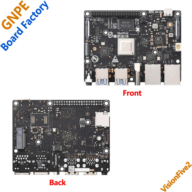 VisionFive2 RISC-V single-board computer 4GB/8GB StarFive JH7110 Integration 3D GPU