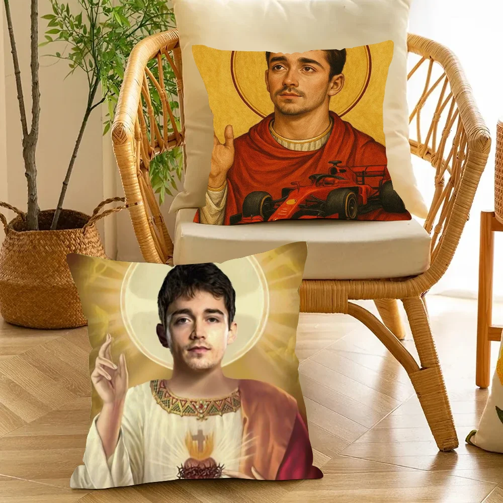 San Charles Leclerc Pillow Case Cover Square Room Sofa With For Home Use Plush Cute Cushion