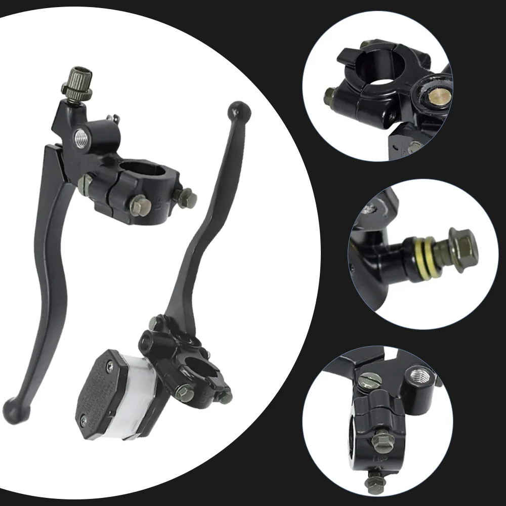 

2pcs 7/8" Motorcycle Brake Pump Front Master Cylinder Hydraulic Brake Leverclutch lever with M10 mirror mounts Aluminum Alloy