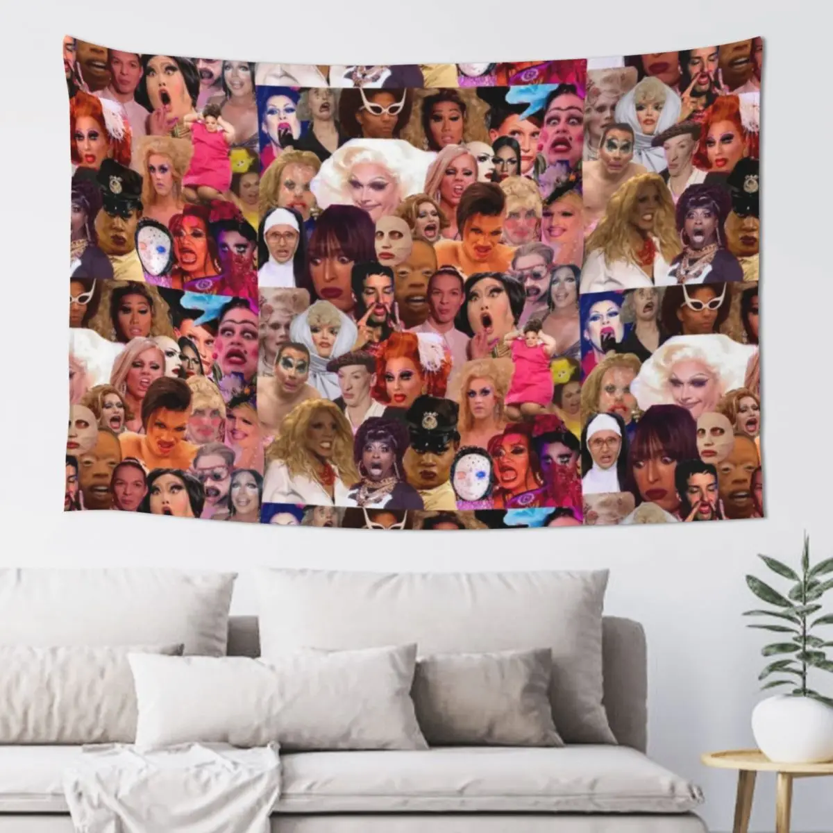 

Iconic Drag Queens collage Tapestry Mushroom Wall Decor Tapestry