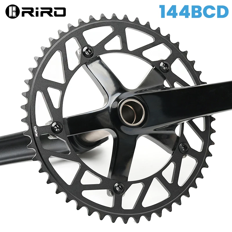 

Racing Bike Chainring 144BCD RIRO Bicycle Chainwheel CNC High Strength Cycling Chainring for Fixed Gear Track Bike Crankset Part
