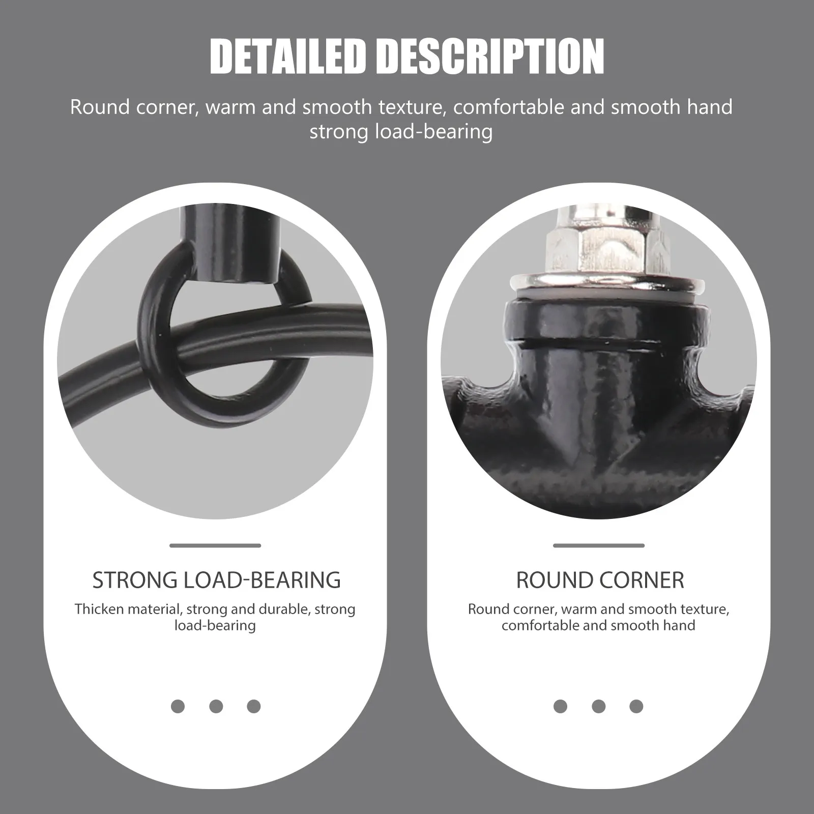 

1Pcs Heavy Duty Iron Towel Ring Hook Bathroom Supply Wall-Mounted Towel Rack for Hanging Towels Easy Install No Wall Damage