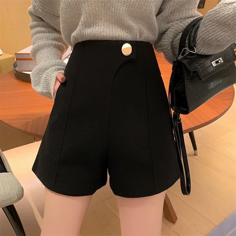 High Waist Wide Leg Short Pants Suit Casual Style A-Line Skirt Pants Women plus Size Spring Summer New Arrival