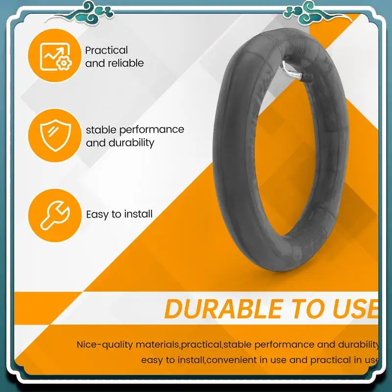 

ABTU-8 дюймов 8X1 1/4 внутренняя трубка для скутера с изогнутым клапаном подходит для складного велосипеда, электрическая/газовая трубка для скутера