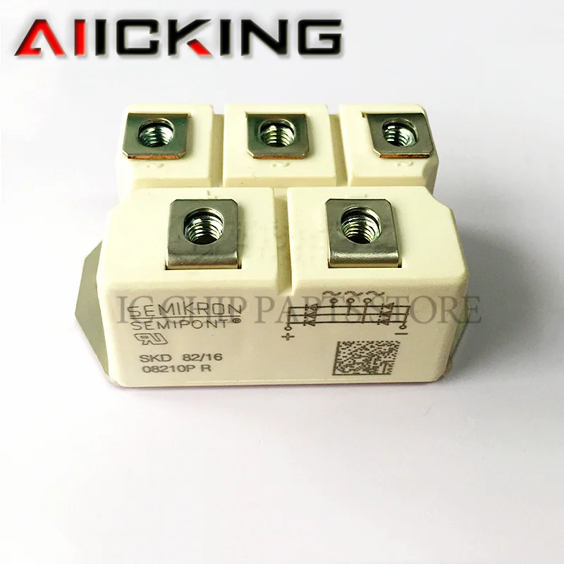 SKD82/16 1pcs, G-36 Diode Rectifier Bridge Single 1.6KV 80A 5-Pin Case G-36,Original IGBT Module ,In Stock