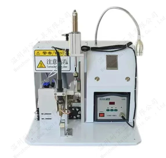 QD258 Semi-automatic Pneumatic Electric  Welding Machine Foot Operated USB Cable Circuit Board Soldering Machine