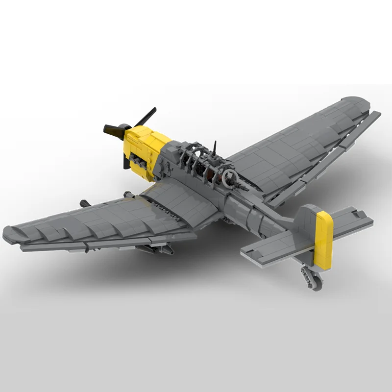 639 قطعة MOC Junkersed Ju-87 Stuka B-2 الكلاسيكية الحرب العالمية الثانية منفذها طائرة نموذج لتقوم بها بنفسك نموذج اللبنات عيد ميلاد اللعب هدية