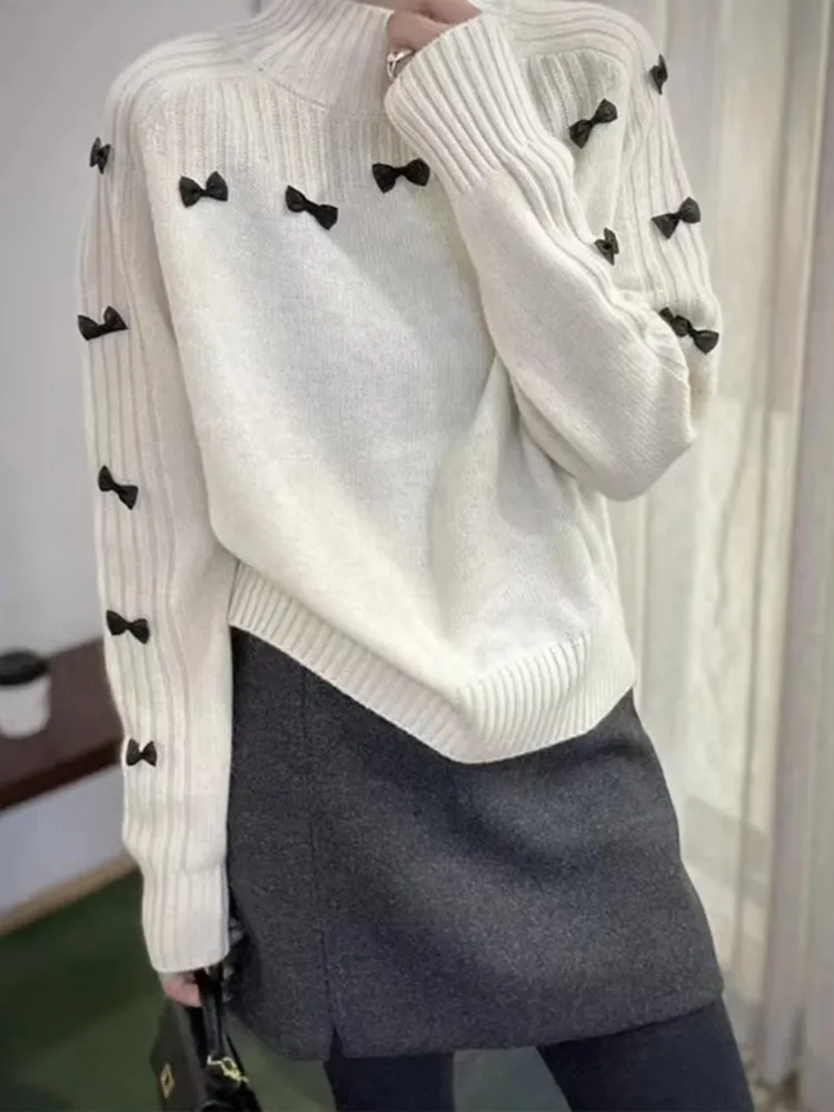 

Свободный вязаный свитер с эффектом похудения Ele Sle, женский модный осенне-зимний новый поступление, удобный длинный топ све