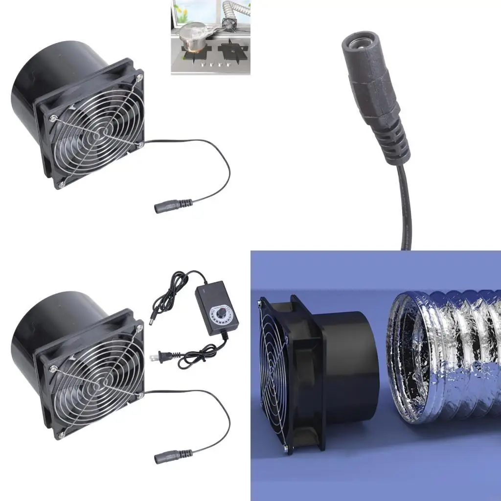 

964E Ventilation Exhaust Fan with Controller for 3D Printer and Soldering Project