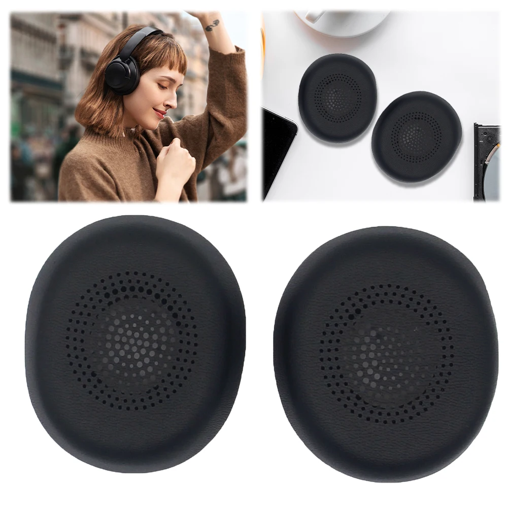 Housses de coussins d'oreille de remplacement pour Jabra EvolLi2 30 SE MS, coussinets d'oreille en cuir, casque d'infirmière, coussin de téléphone de sauna, 10000