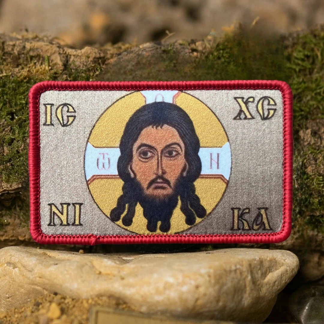 

Orthodox Jesus Christ Tactical Military Morale Army Armband Printed Hook and Loop Patches for military equipment, backpack, hat,