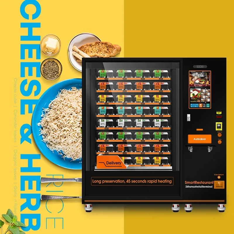 Factory Price Self-service Indoor Vending Machine Hot And Cold Automatic Smart Fast Food Vending Machine