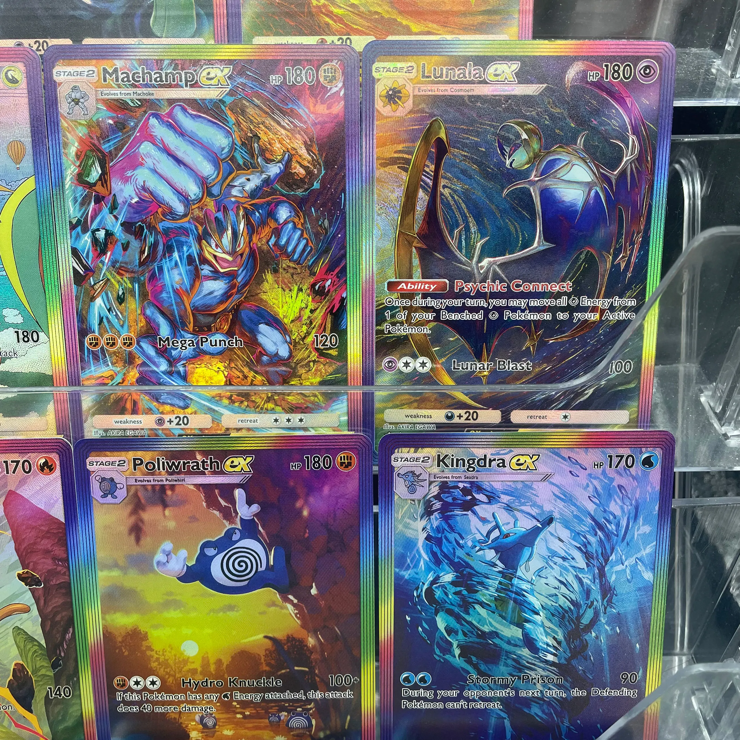 Carte de Collection faite maison, bricolage, Anime PTCG TCG, Version anglaise, Gengar Dragonite Lunala Infernape EX, carte de jeu, cadeau