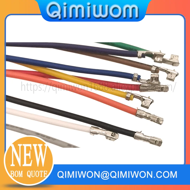 

100pcs/lot PH2.0MM 22AWG 150CM 1500MM double ended terminal crimping spring electronic wire connection wire color harness