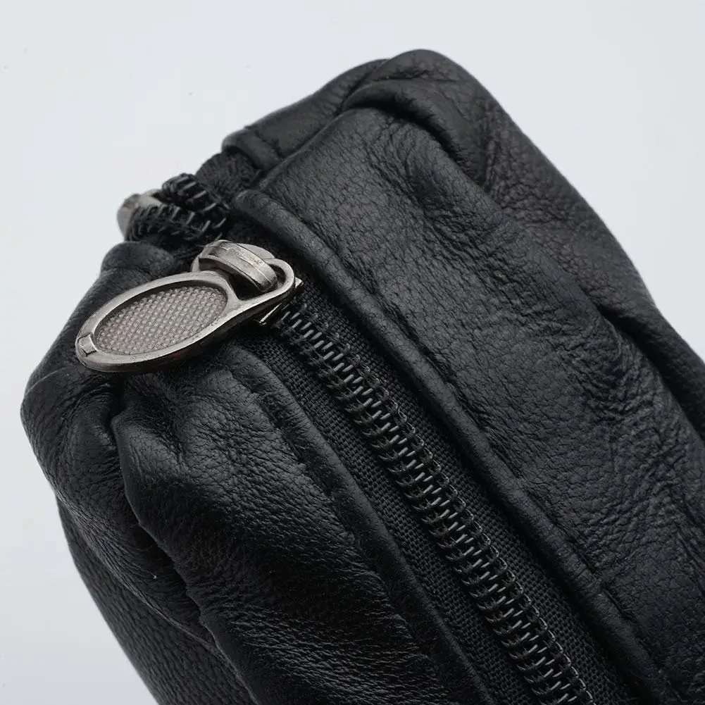 Modischer Schlüsselanhänger aus echtem Leder, Kleingeldtasche, Clutch, Schlüsselhalter, Organizer, tragbare Mini-Münzaufbewahrung für Männer und Frauen – Detail 4