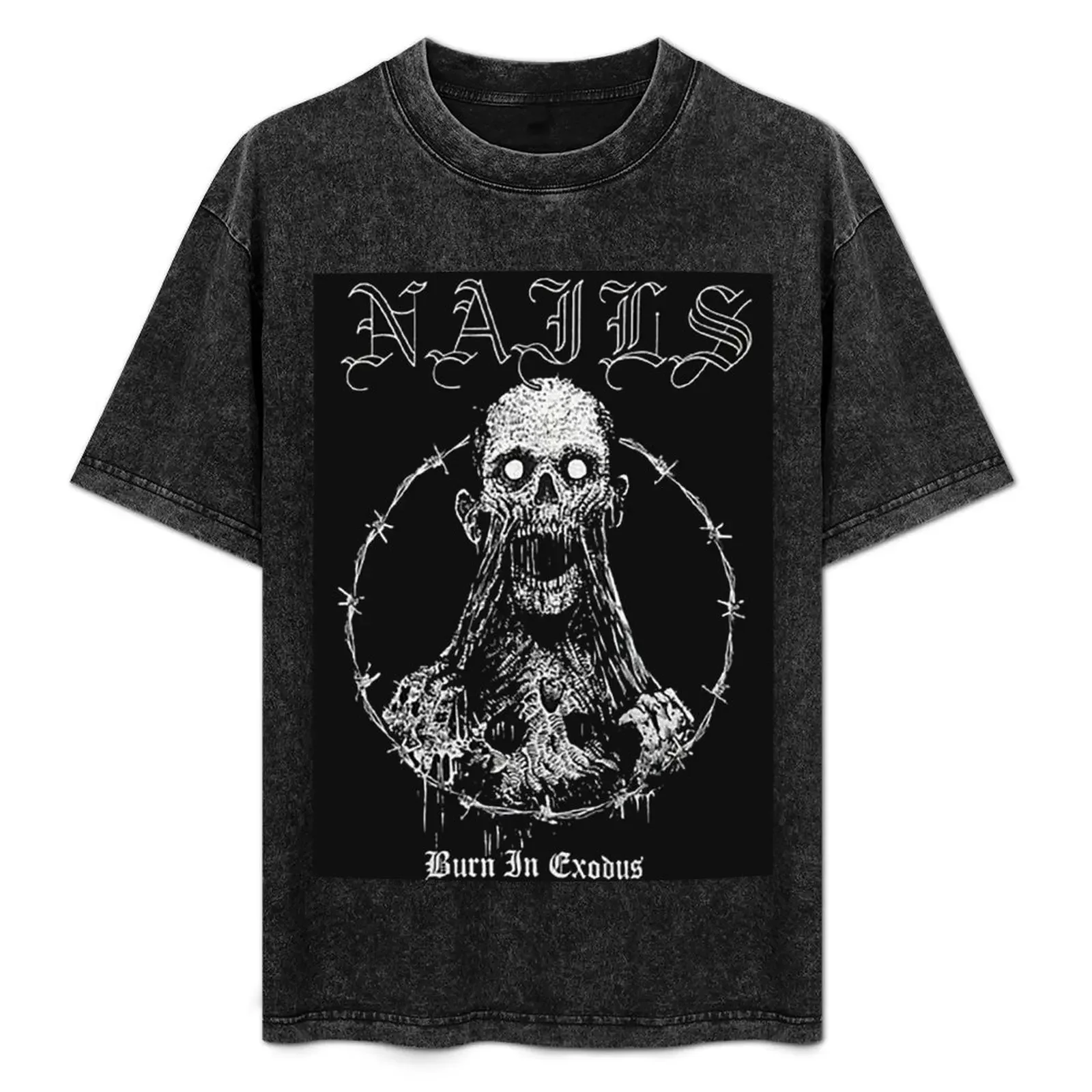 

nails band-trending T-Shirt Outdoor Work Short Sleeve Top