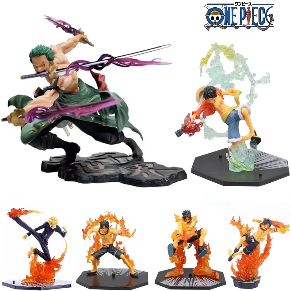 10CM One Piece Luffy Figure Roronoa Zoro Three-Blade Sa-Maximum Manga Anime Statue PVC Action Collection Model Toys For Children