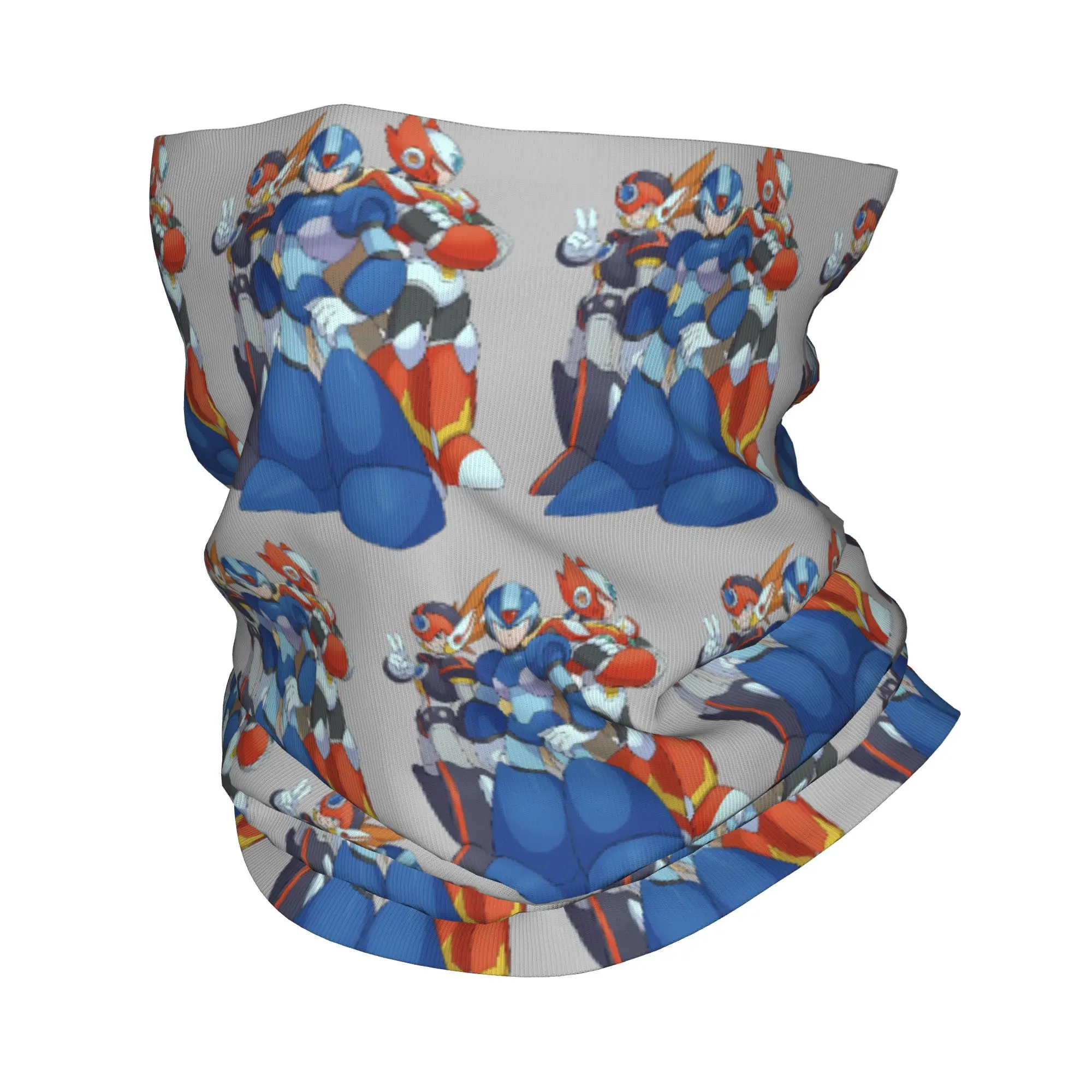 Custom M-Megamans Video Game Bandana Neck Gaiter for Ski Camping Women Men Wrap Scarf  Headband Warmer