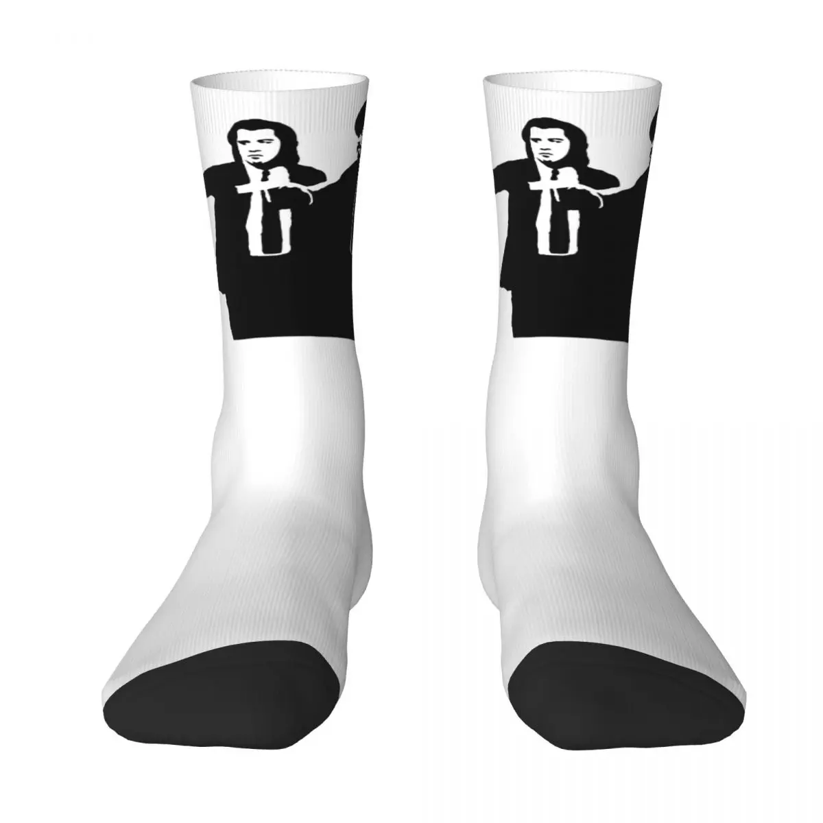 Elin-Chaussettes imprimées pour hommes et femmes, Chaussettes coupe-vent, Pulp Fiction Basketball 3, Applicable tout au long de l'année, IQUE fit Design, Cadeau