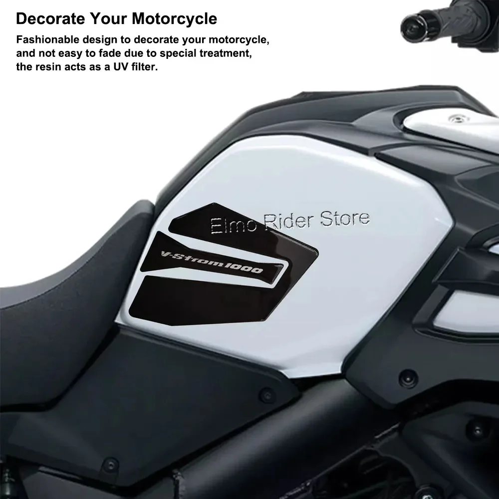 Motorcycle 3D Gel Epoxy Resin Protective Sticker For SUZUKI V-STROM 1000 Fuel Tank Pad Protection